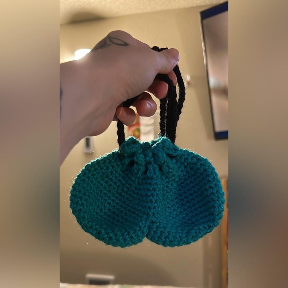 Crocheted Blue BallSack 🏀🏈